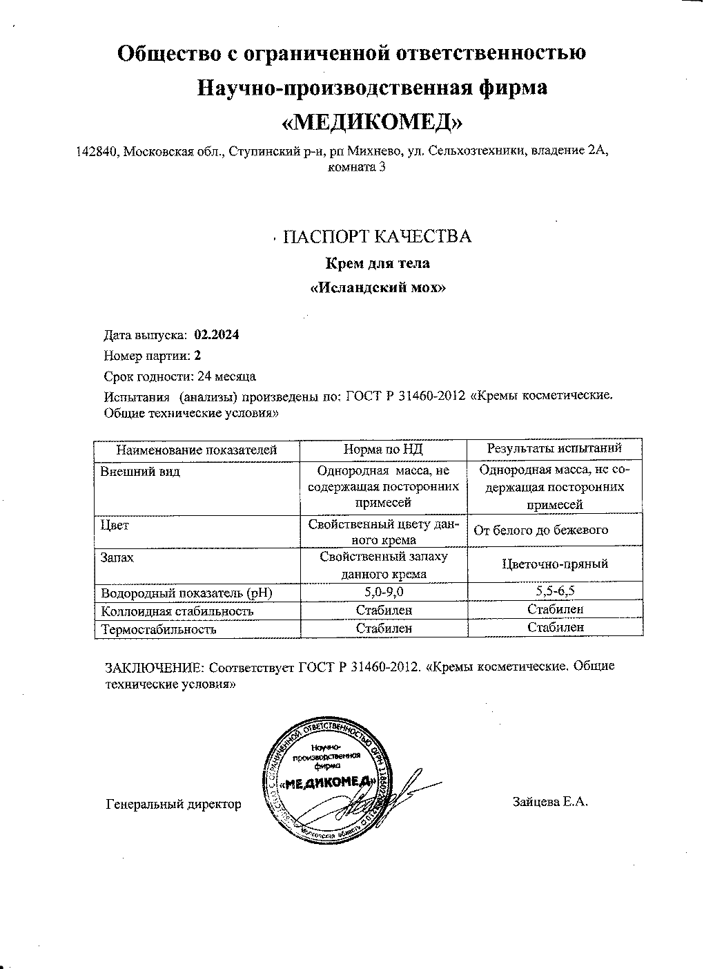 Паспорт №022024